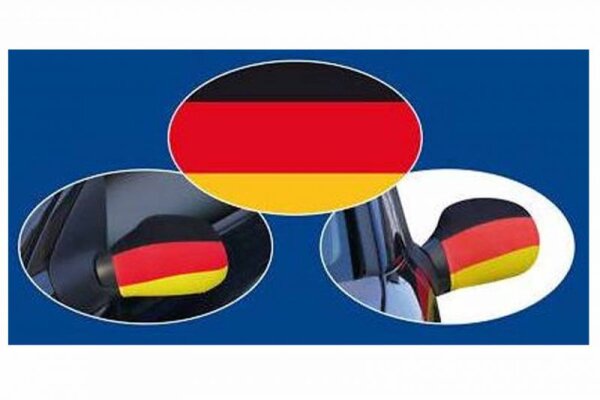 Fahne für Auto-Außenspiegel 2er Pack Deutschland m. Klettverschluss WM/EM
