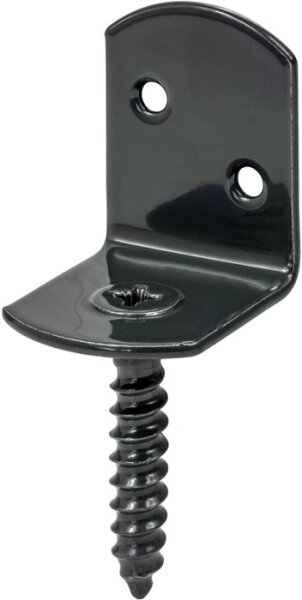 Flechtzaunbeschlag 32x30x38mm Stahl schwarz