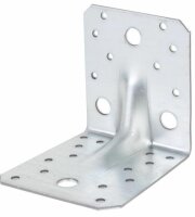 Lochplattenwinkel verzinkt mit Sicke 105x105x90