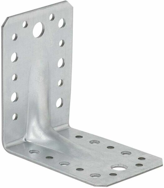 Lochplattenwinkel verzinkt mit Sicke 70x70x55x2