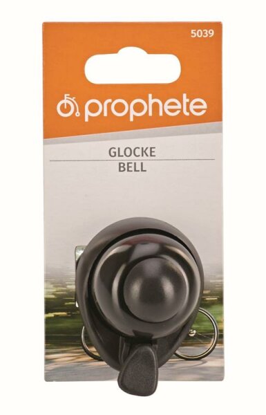 Prophete Glocke mit Silikon-Halterung mit Alu-Deckel, schwarz