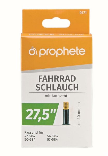 Prophete Schlauch 27.5 x 1.9-2.125 47/57-584, Autoventil (40mm)