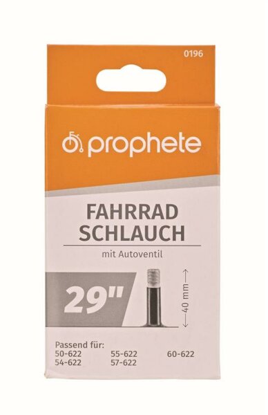 Prophete Schlauch 29 x 1.9-2.3 50/60-622, Autoventil (40mm)