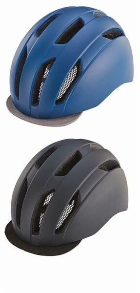 Prophete Fahrradhelm 52-58cm, Inmold, Textilvisier, fbl. sort.