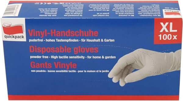 Einweghandschuhe 100er Gr.XL Vinyl