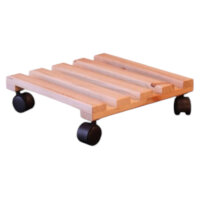 Blumenroller Kiefer natur eckig 30x30 cm