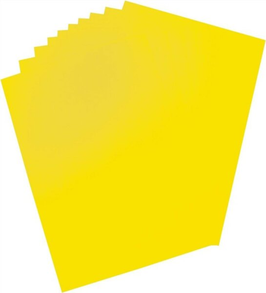 Plakatkarton 48x68 leuchtzitronengelb 380g/m²