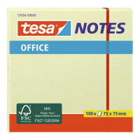 tesa Office Notes Haftnotizen 100 Blatt 75x75mm Neongelb