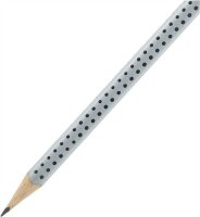 Bleistift Grip 2001 2=B FABER-CASTELL silbergrau Dreieckform