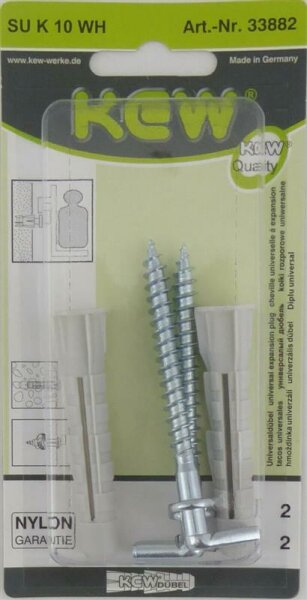 SUPER-Universal-Kragendübel Ø10 2er + Winkelhaken 6,8x65/79 m.Beffe 2er
