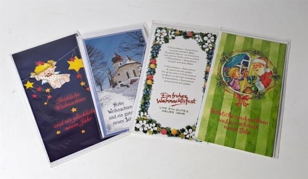 Weihnachtskarte m.Umschlag SusyCard PA1,25-1,50 11f.sort.