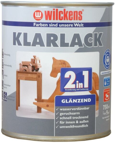 Wilckens Klarlack 2in1 glänzend 0,75 Liter