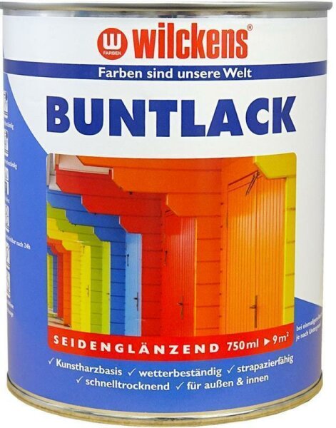 Wilckens Buntlack seidenglänzend RAL 6005 Moosgrün 0,75 Liter