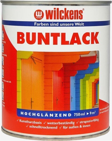 Wilckens Buntlack hochglänzend RAL 1021 Rapsgelb 0,75 Liter