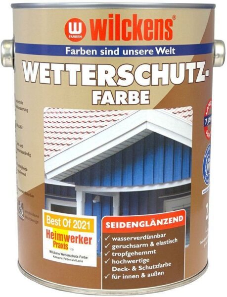 Wilckens Wetterschutzfarbe RAL 7001 Silbergrau 2,5 Liter