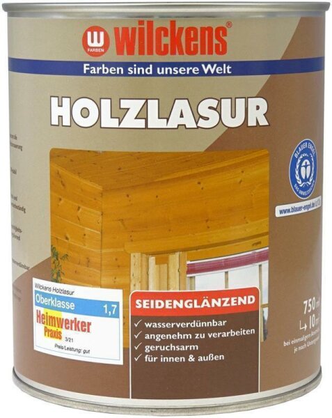 Wilckens Holzlasur Nussbaum seidenglänzend 0,75 Liter