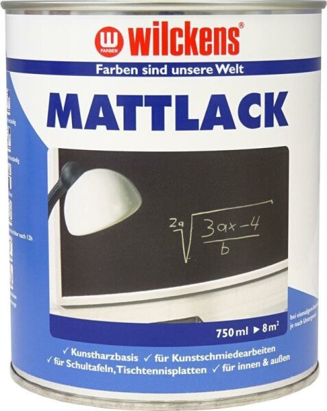 Wilckens Mattlack Schwarz 0,75 Liter