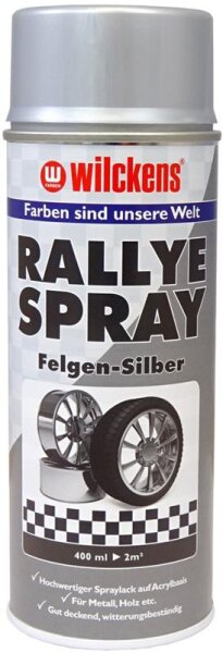 Rallye-Lackspray glänzend Felgensilber (Nitro-Kombi) 400ml
