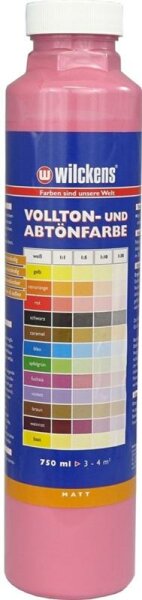 Vollton-&Abtönfarbe Fuchsia matt  0,75 Liter Wilckens