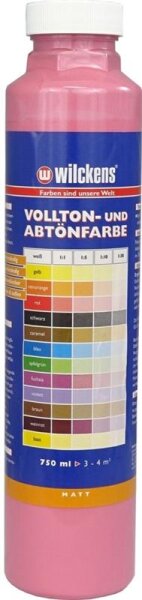 Vollton-und Abtönfarbe Fuchsia matt  0,75 Liter Wilckens