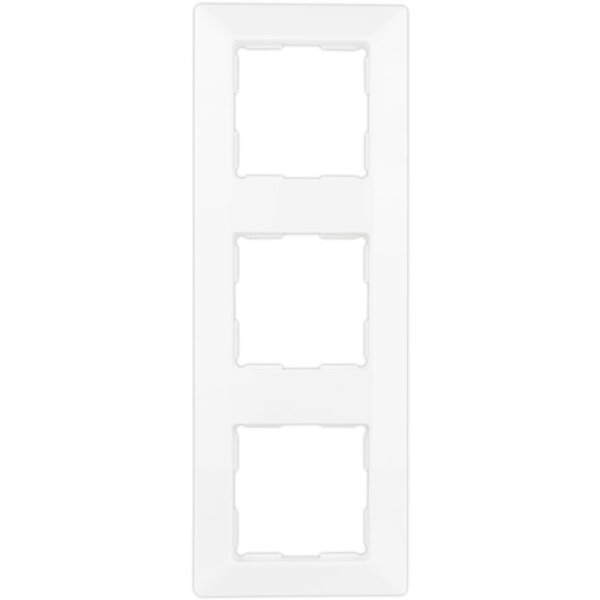 Quadro, weiß, Rahmen 3-fach