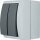 AquaForm, grau, Serienschalter AP, IP 44