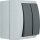 AquaForm, grau, Serienschalter AP, IP 44