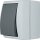AquaForm, grau, Aus-/Wechselschalter AP, IP 44