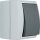 AquaForm, grau, Aus-/Wechselschalter AP, IP 44