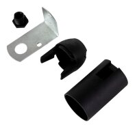 Fassung aus Isolierstoff, schwarz