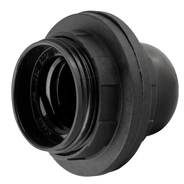 Fassung aus Isolierstoff schwarz E27