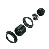 Fassung aus Isolierstoff schwarz E27