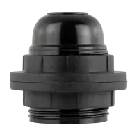 Fassung aus Isolierstoff schwarz E27