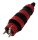 Profi Gummi-Stecker, rot-schwarz