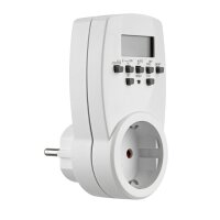 Zeitschaltuhr digital, weiß