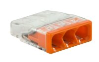 WAGO-Compact-Verbindungsklemme, 3-fach, orange, 100...