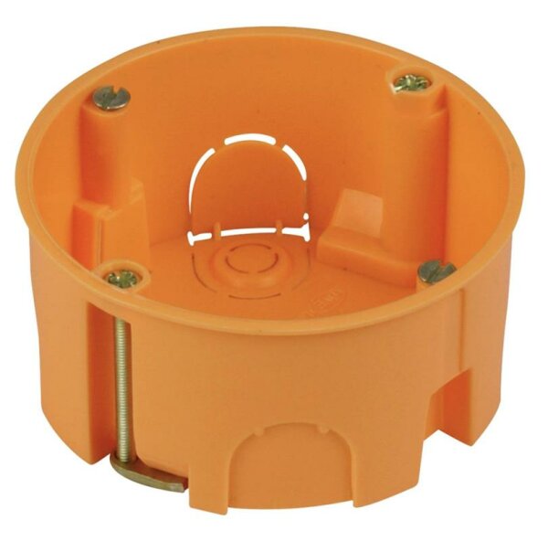 Hohlwanddose, 68 mm Ø, 45 mm tief, orange