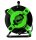 Kabeltrommel/Gerätetrommel 4-fach 40m IP44 H05RR-F 3G1,5 schwarz-grün
