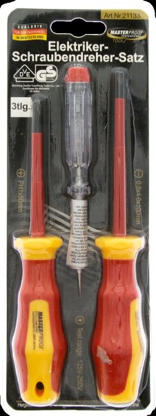 Elektriker-Schraubendreher-Set 3-tlg. VDE