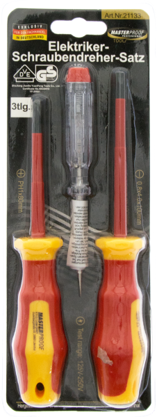 Elektriker-Schraubendreher-Set 3-tlg. VDE