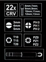 Ratschenschraubendreher-Satz 22-tlg. Masterproof