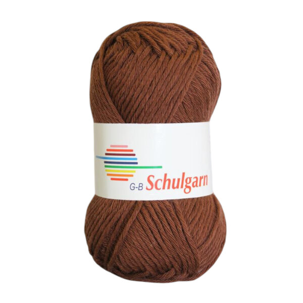 Schulgarn braun Farbe 1040