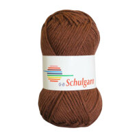 Schulgarn braun 100% Baumwolle 50g 87m Farbe 1040