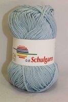 Schulgarn hellblau 100% Baumwolle 50g 87m Farbe 1420