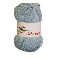 Schulgarn hellblau 100% Baumwolle 50g 87m Farbe 1420