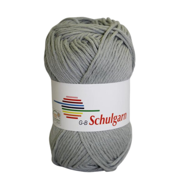 Schulgarn hellgrau Farbe 1450