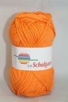 Schulgarn orange 100% Baumwolle 50g 87m Farbe 1540