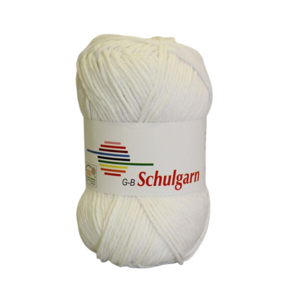 Schulgarn weiß Farbe 1010