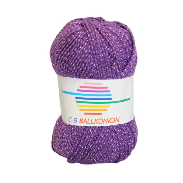 Wolle Ballkönigin lila/silber Farbe 2011