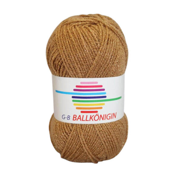 Wolle Ballkönigin muskat/gold Farbe 1013